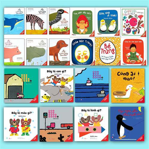 COMBO NHỮNG CUỐN SÁCH ĐẦU ĐỜI CỦA TRẺ - Tuyển tập sách tương tác - Ehon Nhật Bản